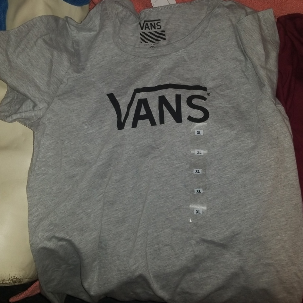Vans teeshirts size xl... gray and maroon